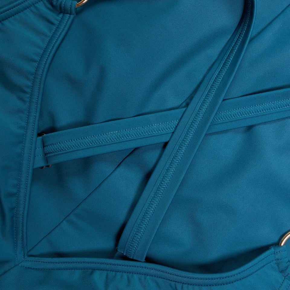 Women's Shaping V Neck Swimsuit Teal