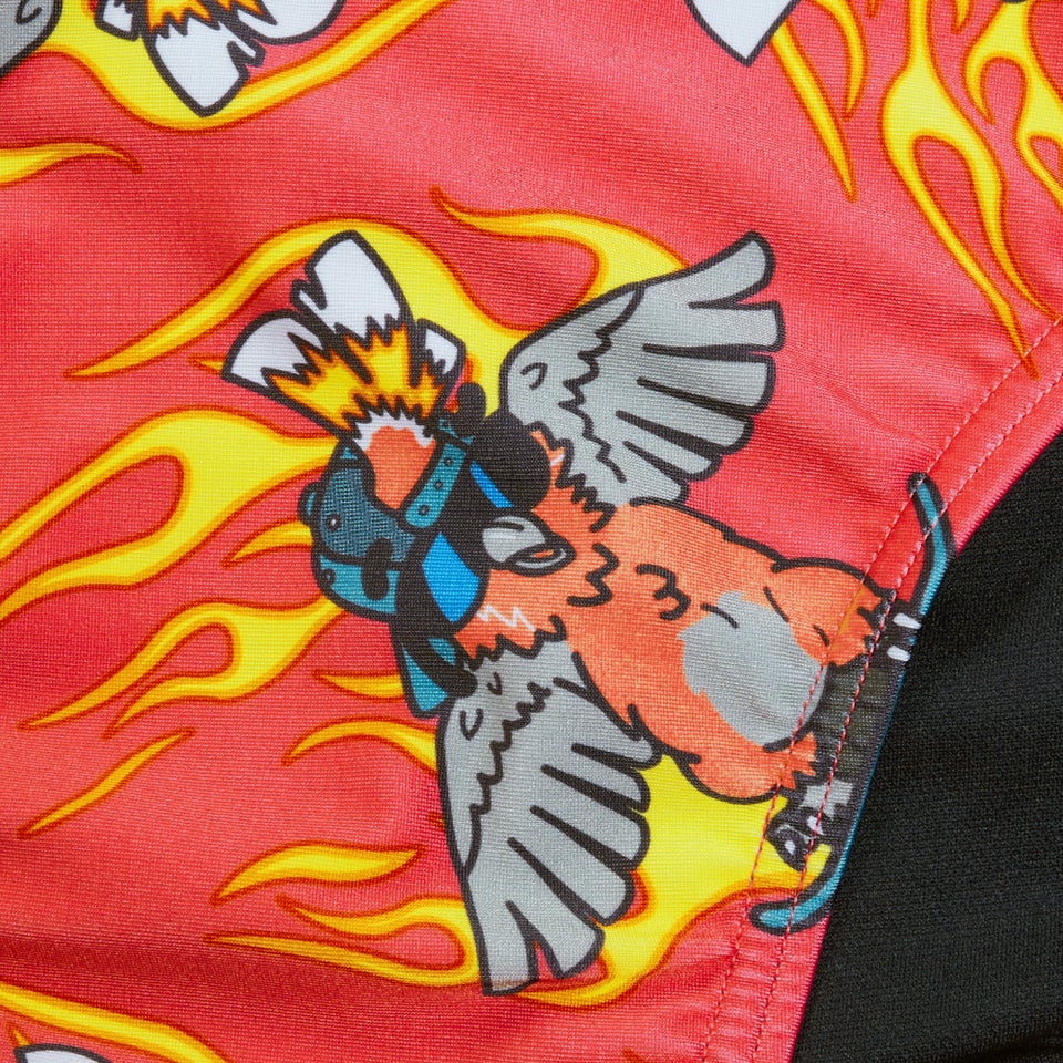 Slip de bain Homme Escape 5 cm rose/jaune