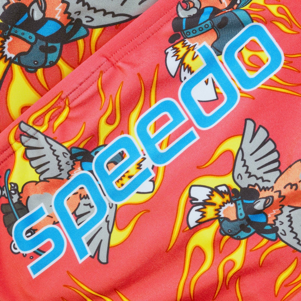 Slip de bain Homme Escape 5 cm rose/jaune