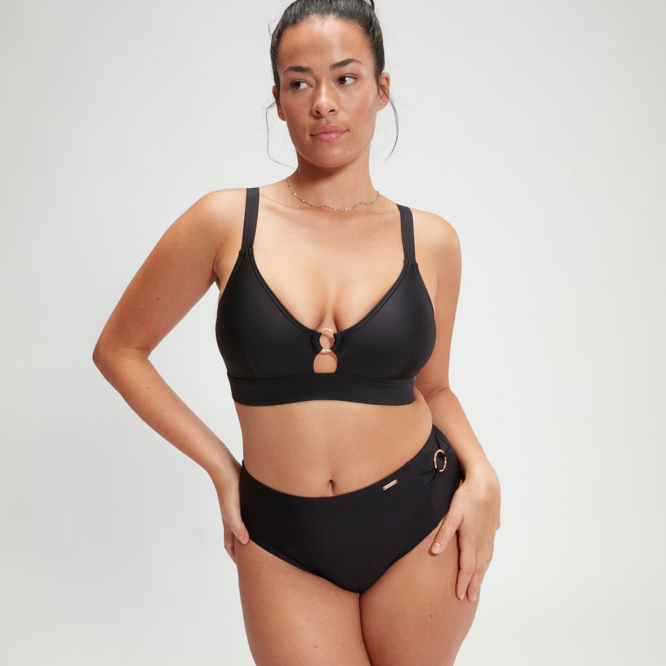 Women's Shaping Triangle Bikini Top Black