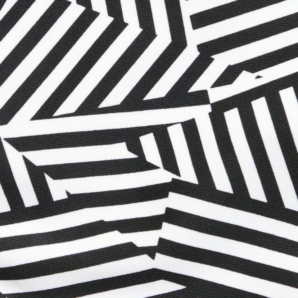 Culotte taille haute imprimée Femme effet galbant noir/blanc