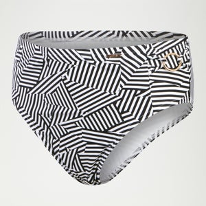 Women's Shaping Printed High Waisted Brief Black/White