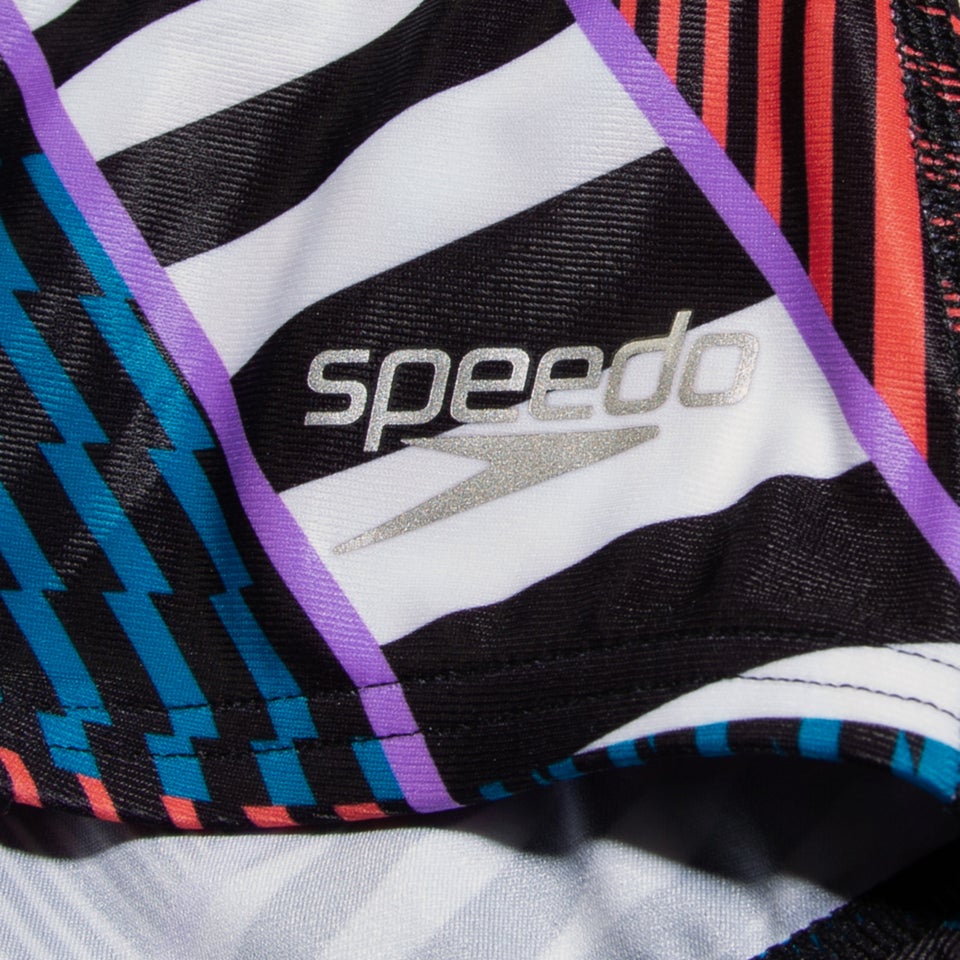 Men's Club Training 5" Allover Brief Blue/White/Red