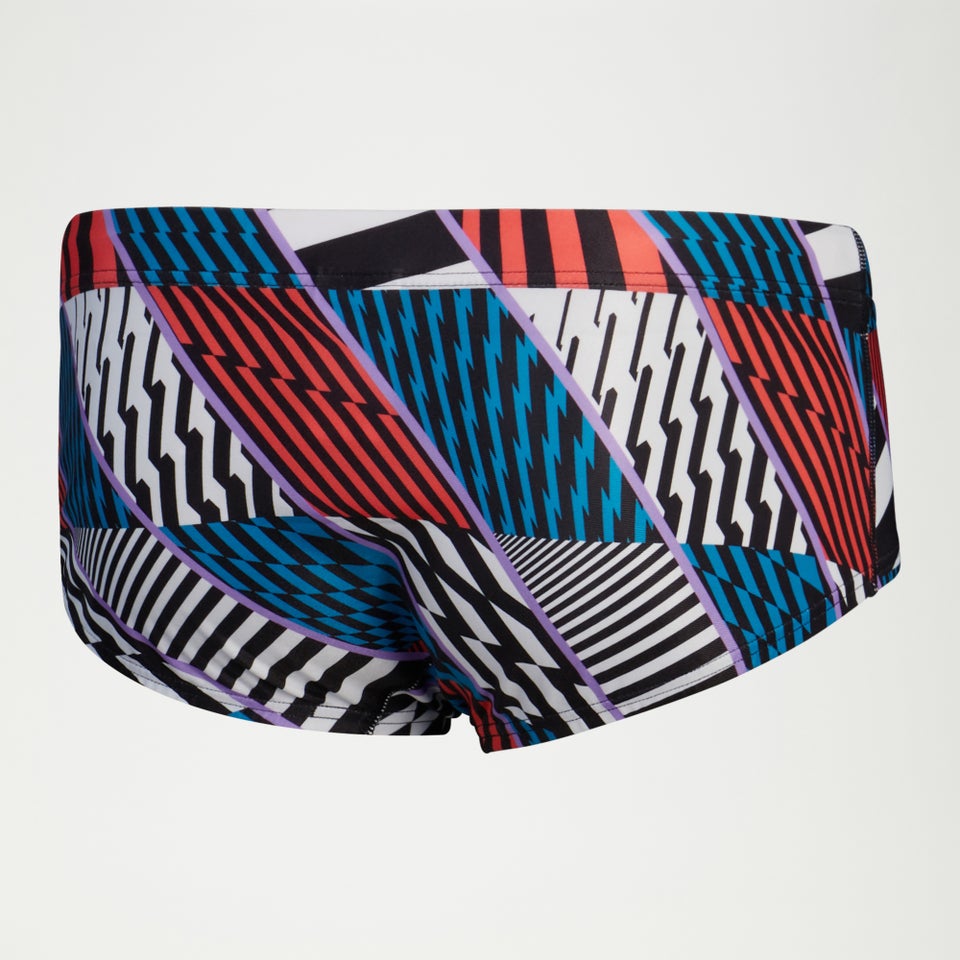 Men's Club Training 5" Allover Brief Blue/White/Red