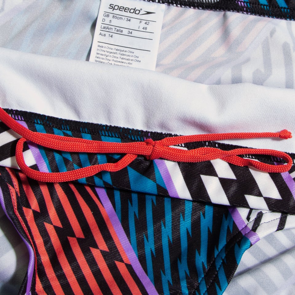 Men's Club Training 5" Allover Brief Blue/White/Red