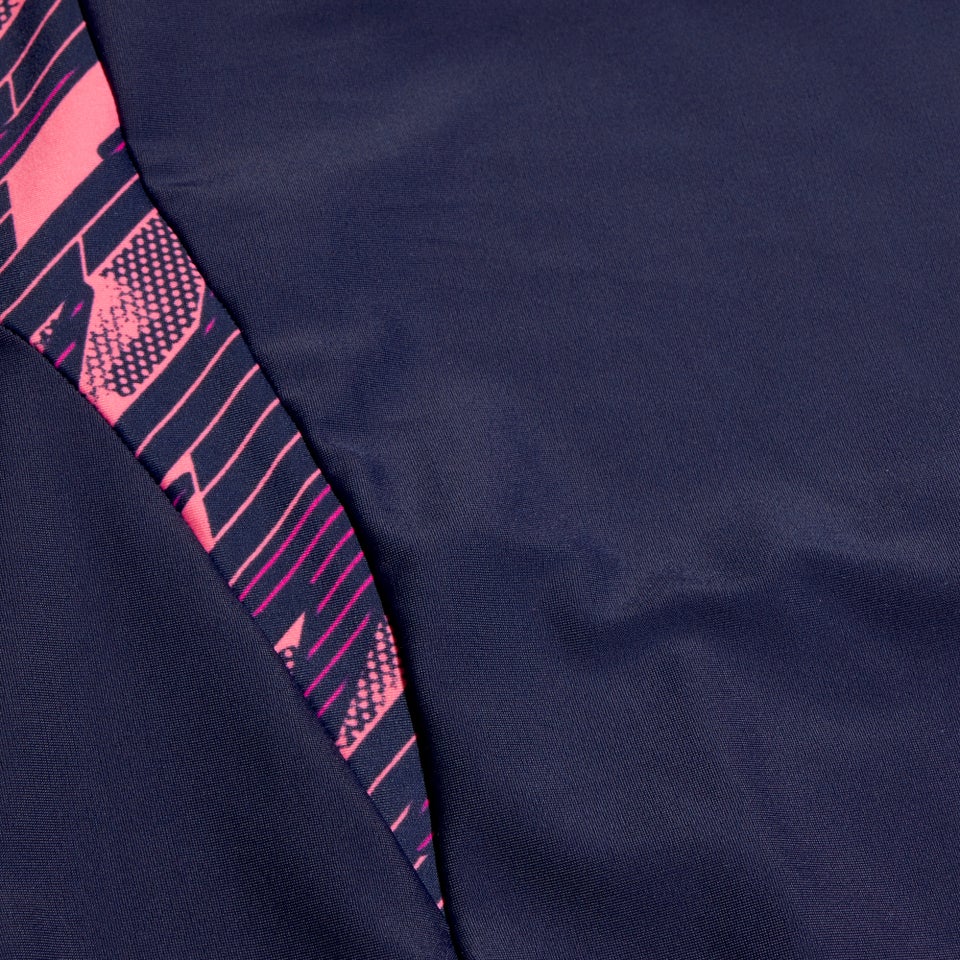 Girls HyperBoom Splice Legsuit Navy/Pink