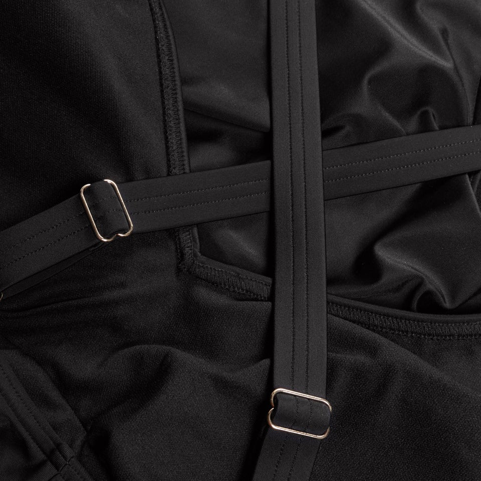 Women's Shaping V Neck Swimsuit Black