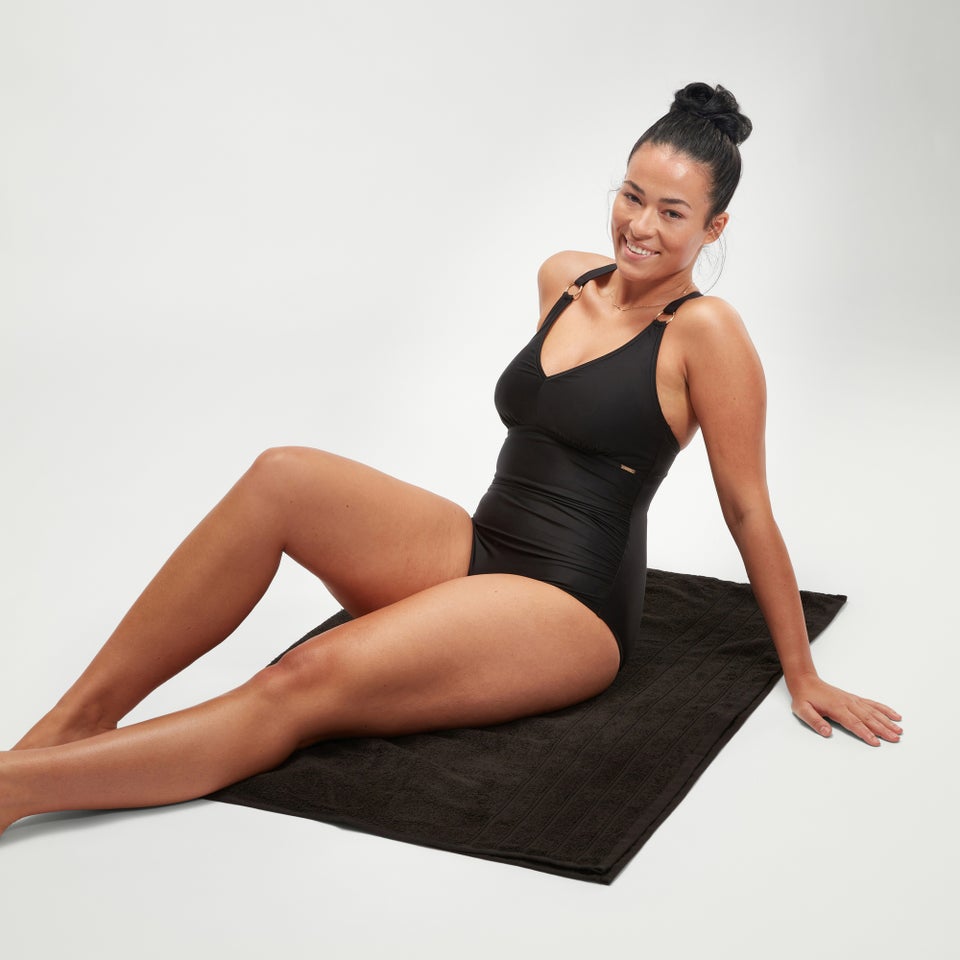 Women's Shaping V Neck Swimsuit Black