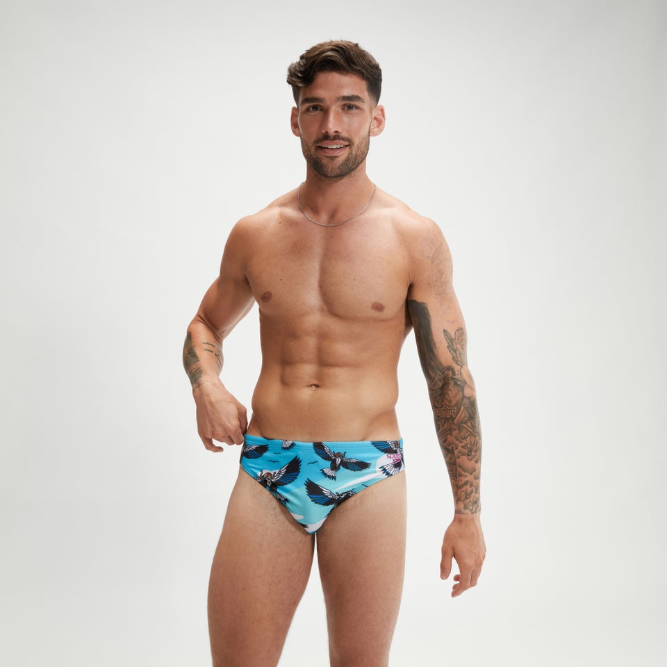 Escape-Badehose 5 cm für Herren Blau
