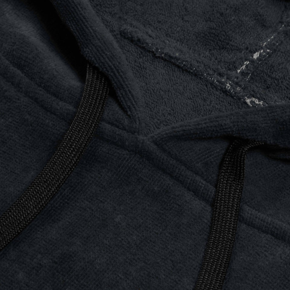 Adult Towel Swim Poncho Black/Yellow