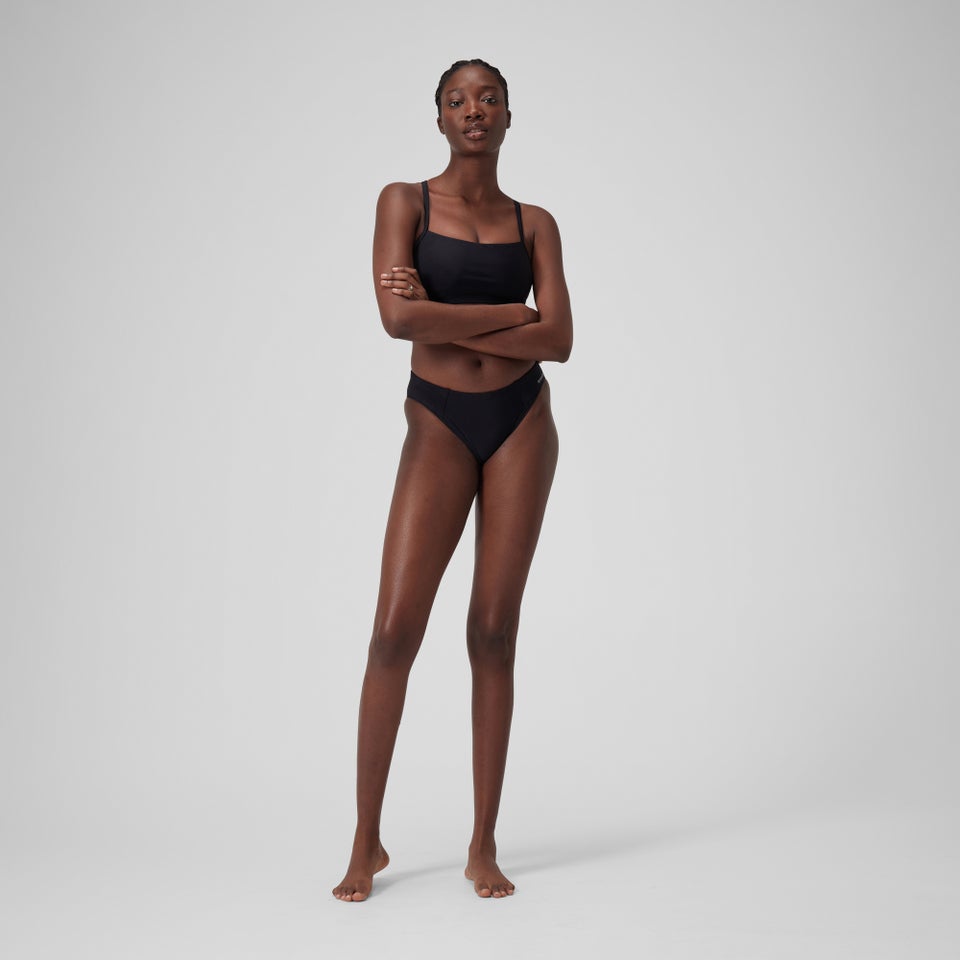 Women's Solid Classic Bikini Bottom Black