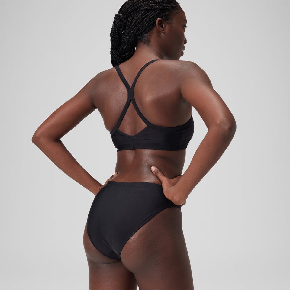 Women's Solid Classic Bikini Bottom Black