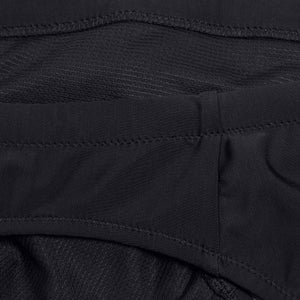 Einfarbiger klassischer Bikinislip für Damen Dunkelgrau