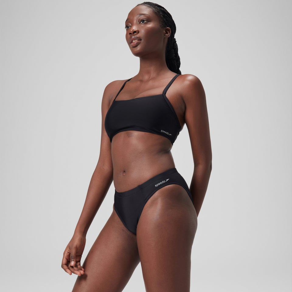 Women's Solid Classic Bikini Bottom Black