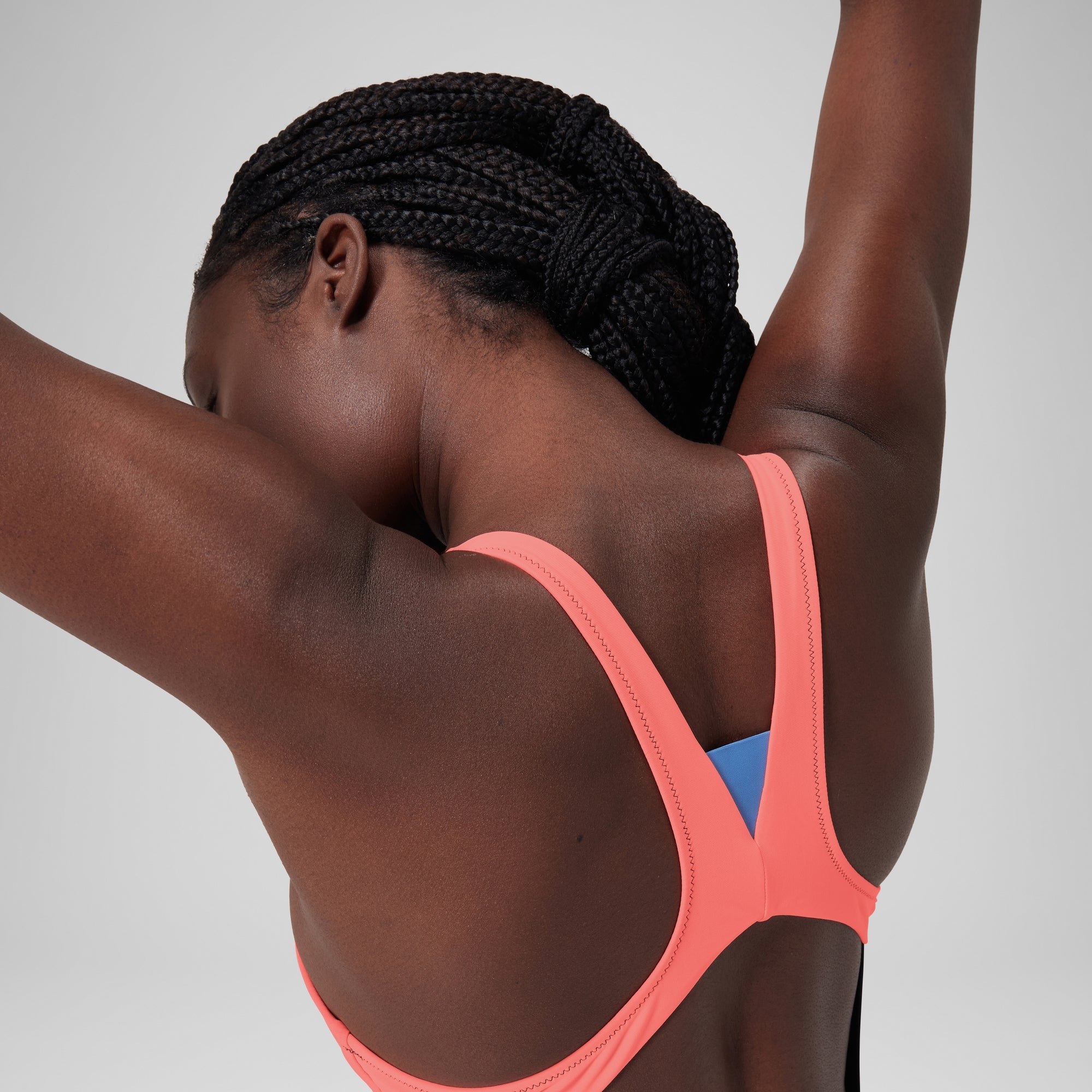 Women's Zip Colorblock One Piece Black | Speedo USA