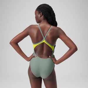 Women's Solid Racerback One Piece Green