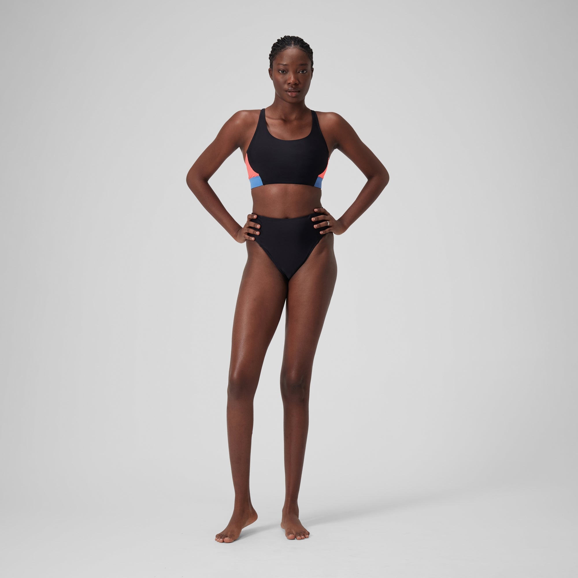 FRAMeWORK SPEEDO/スピード SEE THROUGH TOP Women's Women's Racerback Crop Top Black | Speedo USA