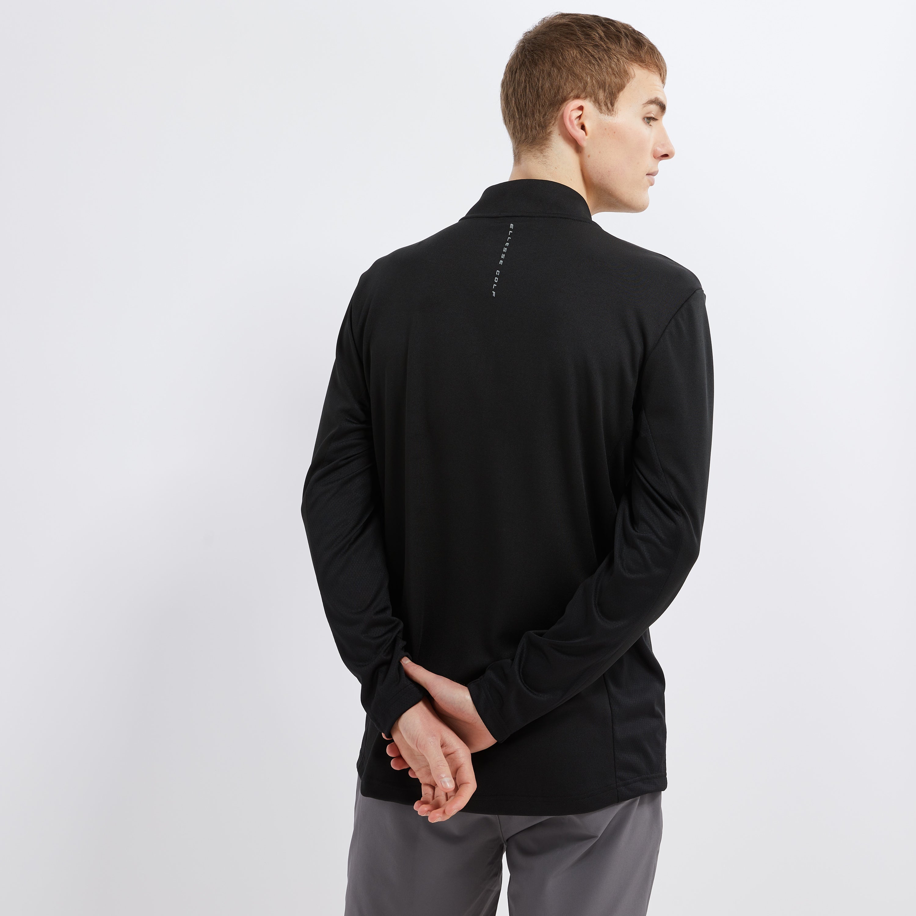 Men's Rolbi 1/2 Zip Top Black | ellesse UK