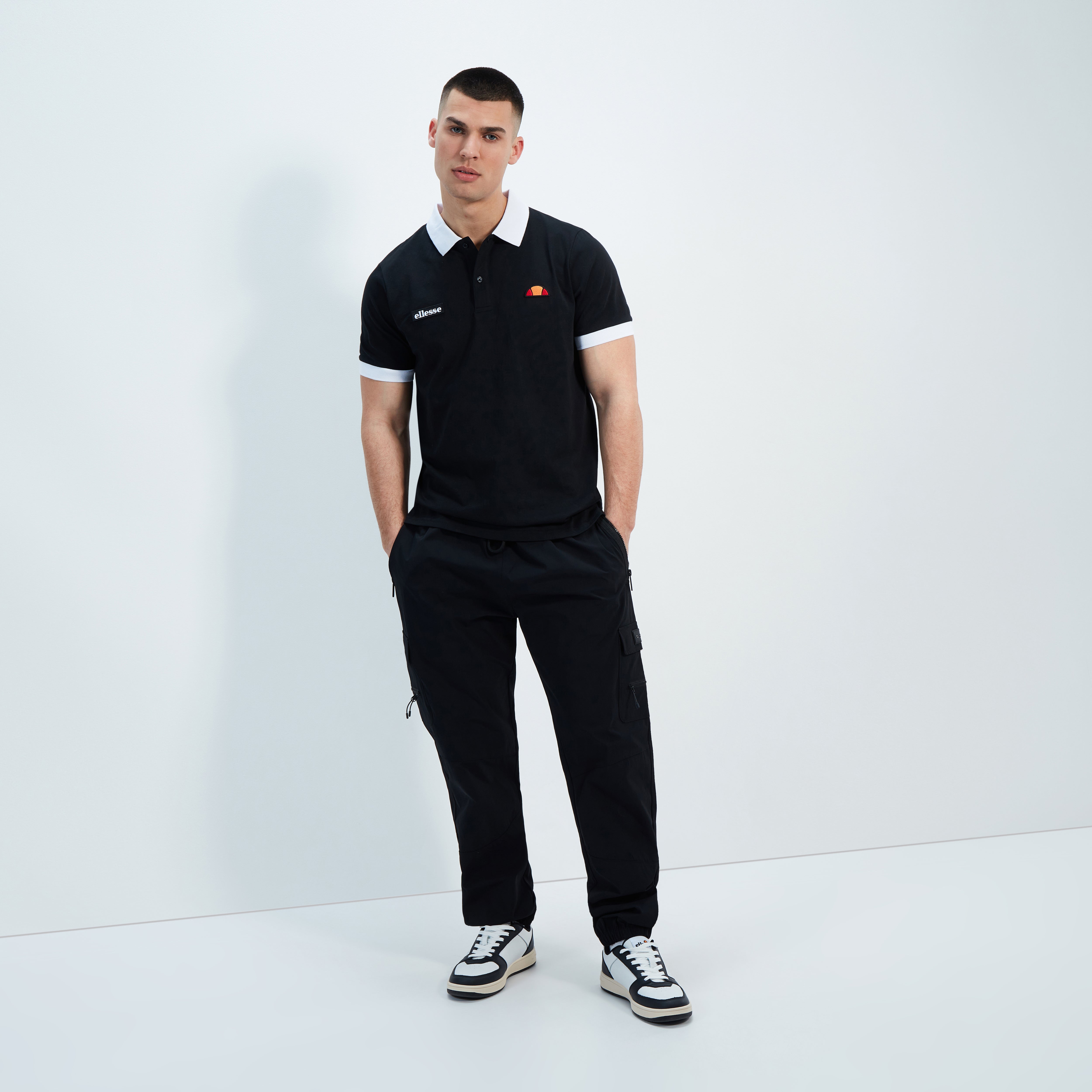 Mens Lessepsia Polo Black | ellesse UK