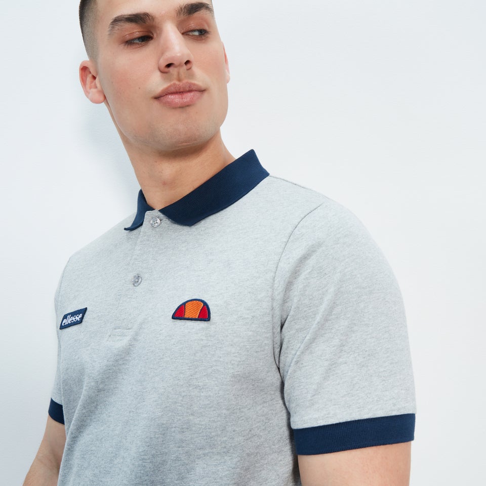 Mens Lessepsia Polo Grey Marl