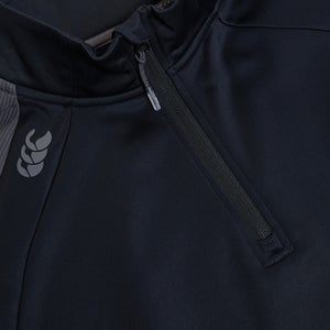 CANTERBURY ELITE 1/4 ZIP TOP AU BLACK