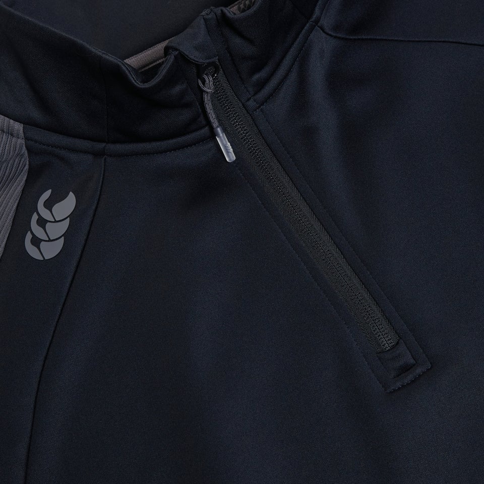 CANTERBURY ELITE 1/4 ZIP TOP AU BLACK