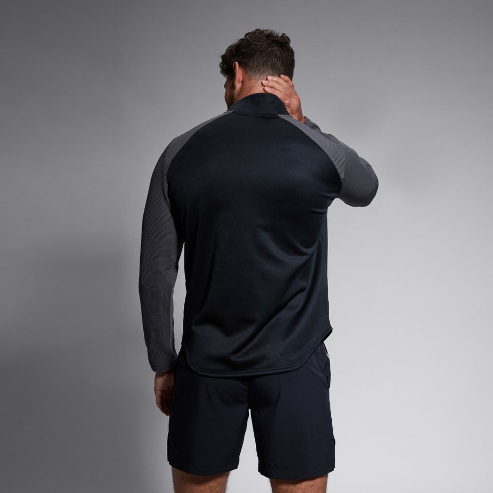 CANTERBURY ELITE 1/4 ZIP TOP AU BLACK
