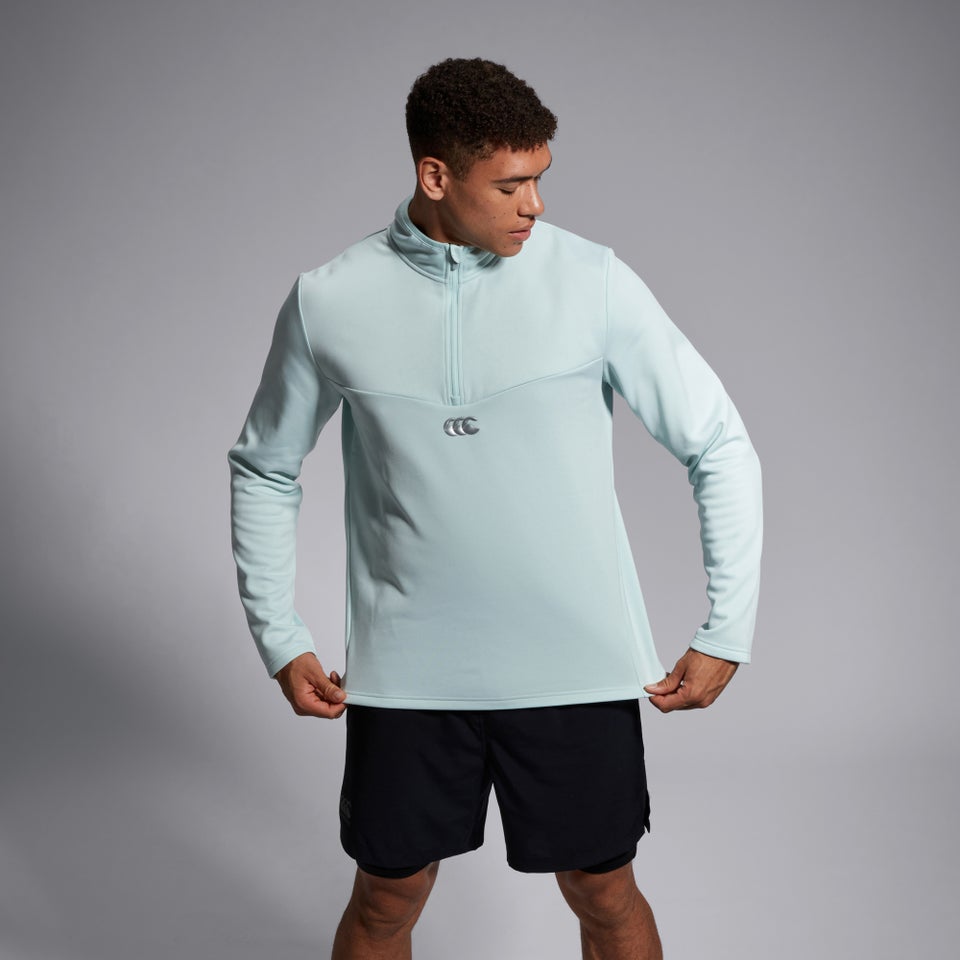 CANTERBURY QUARTER ZIP FLEECE AM GREEN