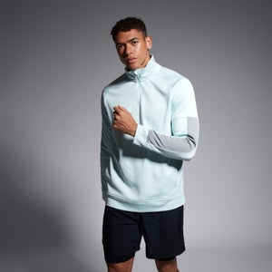 Mens 1/2 Zip Thermoreg Fleece Top Green