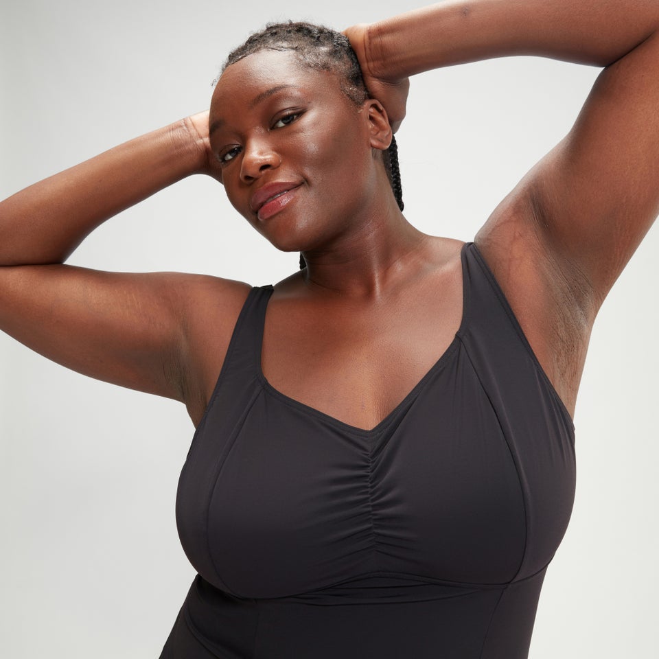 Maillot de bain Femme grande taille effet galbant AquaNite noir