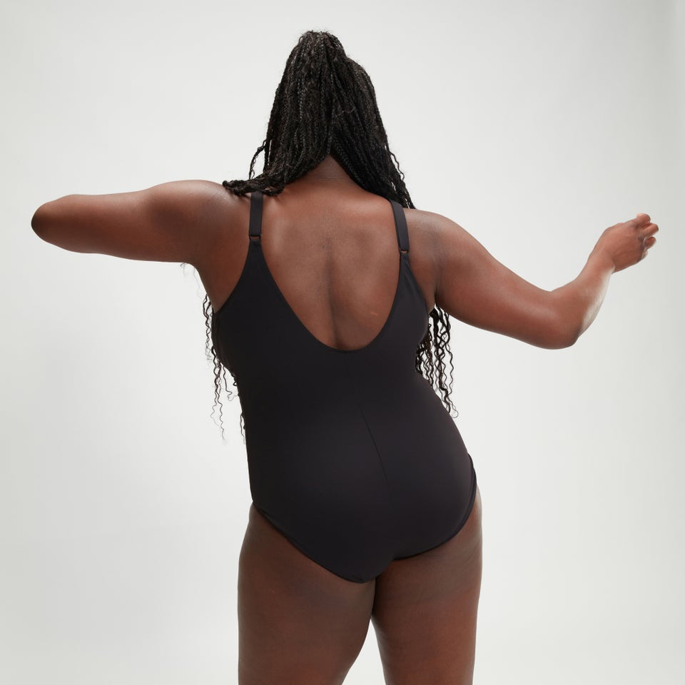 Maillot de bain Femme grande taille effet galbant AquaNite noir