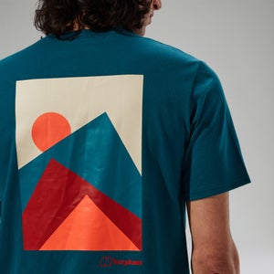 MTN Silhouette Herren-T-Shirt Blau