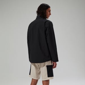 Wasserdichte Woodwalk Herren-Jacke Schwarz