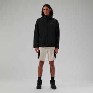 Wasserdichte Woodwalk Herren-Jacke Schwarz