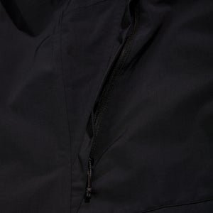 Wasserdichte Woodwalk Herren-Jacke Schwarz