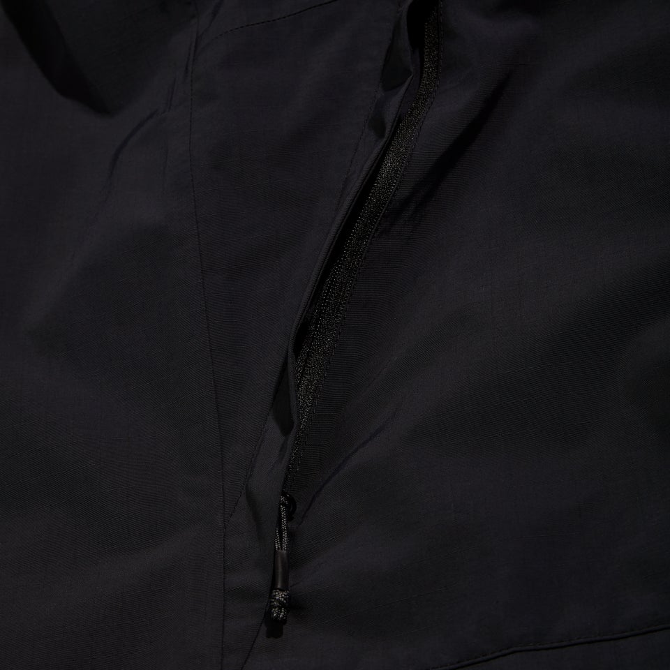 Wasserdichte Woodwalk Herren-Jacke Schwarz