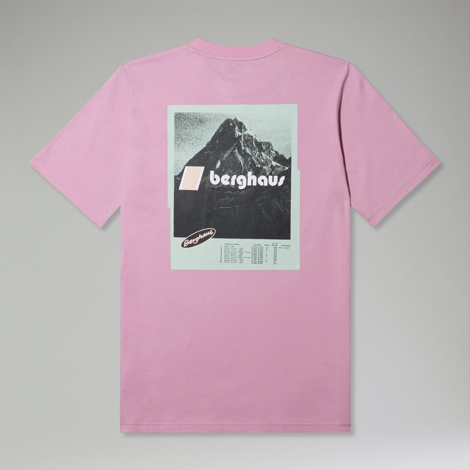 Unisex Climbing Record Short Sleeve T-Shirt - Purple