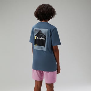 Unisex Climbing Record Short Sleeve T-Shirt - Blue