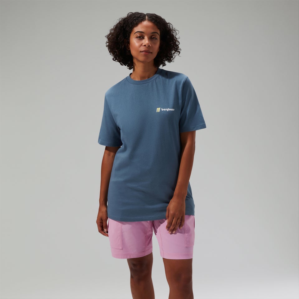 Unisex Climbing Record Short Sleeve T-Shirt - Blue