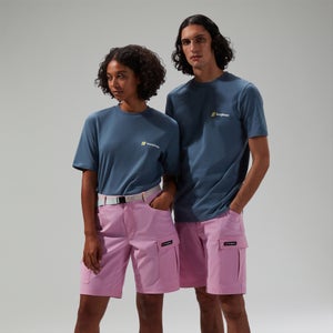 Unisex Climbing Record Short Sleeve T-Shirt - Blue