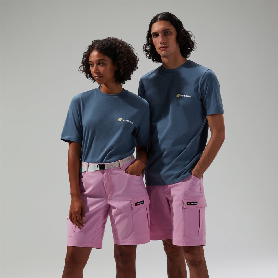 Unisex Climbing Record Short Sleeve T-Shirt - Blue