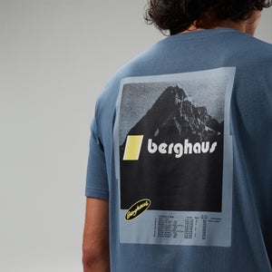 Unisex Climbing Record Short Sleeve T-Shirt - Blue