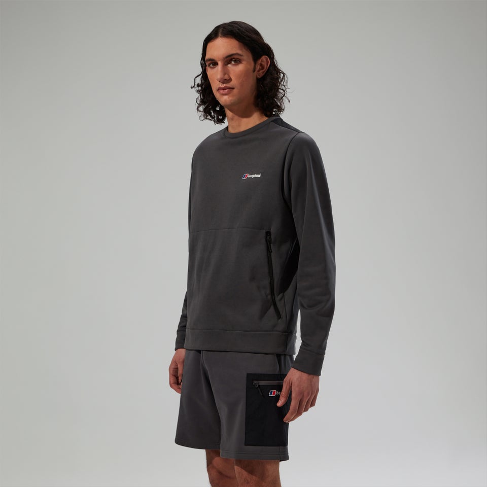 Reacon Herren-Pullover Grau/Schwarz