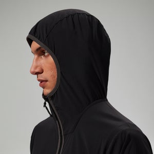 Wandermoor Herren-Wind-Smock Schwarz/Grau