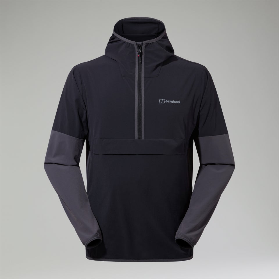 Men's Wandermoor Wind Smock Black/Grey