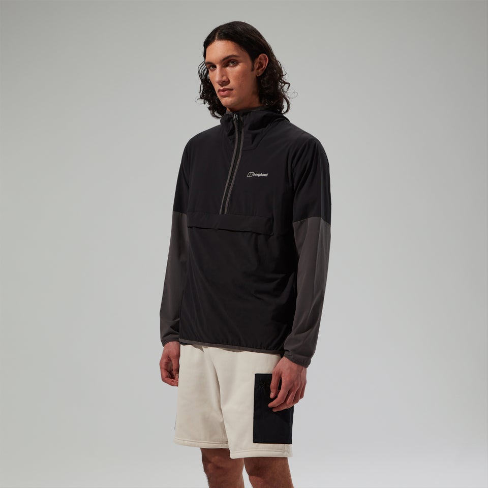 Men's Wandermoor Wind Smock Black/Grey