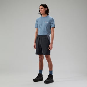 Wandermoor Herren-Windshorts Schwarz/Grau