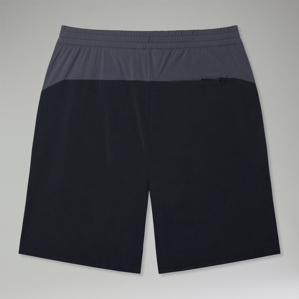 Wandermoor Herren-Windshorts Schwarz/Grau