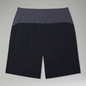 Wandermoor Herren-Windshorts Schwarz/Grau