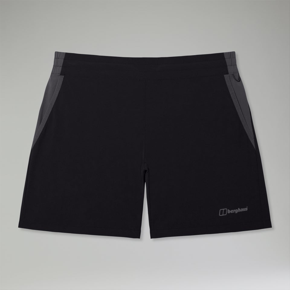 Wandermoor Wind Damen-Shorts Schwarz/Grau